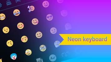 Emoji Smart Neon Keyboard Screenshot 1