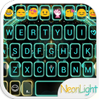 Neon Light Emoji Keyboard Skin icon