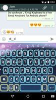 Neon Love Emoji Keyboard Theme capture d'écran 3