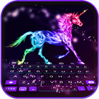Neon Unicorn  Emoji Keyboard icône