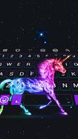 Neon Unicorn  Emoji Keyboard capture d'écran 2