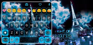 Night Paris Emoji Keyboard