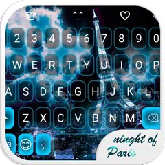 Night Paris Emoji Keyboard APK Herunterladen