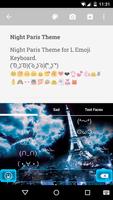 Night Paris Emoji Keyboard 截图 2