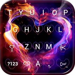 Smoke Heart Emoji Keyboard Wallpaper APK Herunterladen