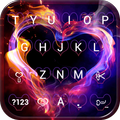 Smoke Heart Emoji Keyboard Wallpaper