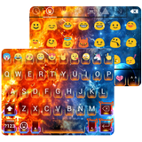 Ice & Fire Emoji Keyboard for Android GO Zeichen