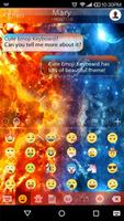 Ice & Fire Emoji Keyboard for Android GO скриншот 1