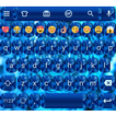 Emoji Keyboard Shading Blue