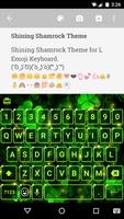 Shining Shamrock Emoji Theme Affiche