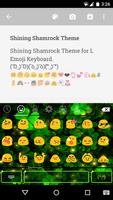 Shining Shamrock Emoji Theme capture d'écran 1