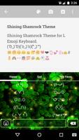 Shining Shamrock Emoji Theme capture d'écran 2