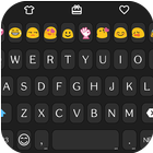 Simple Black Emoji keyboard ikon