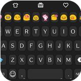 Simple Black Emoji keyboard icône