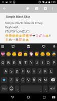 Simple Black Emoji keyboard penulis hantaran