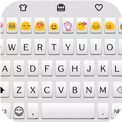 Simple White Emoji Keyboard APK download