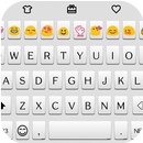 Simple White Emoji Keyboard APK