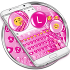 Emoji Keyboard  Sparkling Pink आइकन