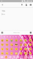 Emoji Keyboard  Sparkling Pink ảnh chụp màn hình 3
