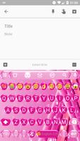 Emoji Keyboard  Sparkling Pink screenshot 1