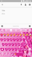 Emoji Keyboard  Sparkling Pink ảnh chụp màn hình 1