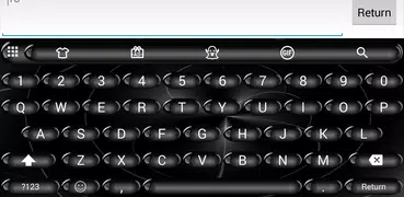 Emoji Keyboard Spheres Black