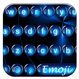 Emoji Keyboard Spheres Blue icon