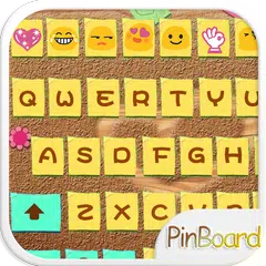 Скачать Sweet Pinboard Emoji Keyboard APK