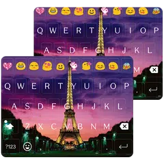 Paris Night Keyboard -Emoji APK download