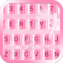 Pink Metal Emoji Keyboard Theme APK