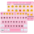 Pink Emoji Keyboard -Emoticons ícone