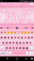 Pink Emoji Keyboard -Emoticons poster