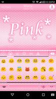 Pink Emoji Keyboard -Emoticons скриншот 1