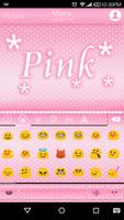 Pink Emoji Keyboard -Emoticons screenshot 1