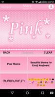Pink Emoji Keyboard -Emoticons скриншот 2