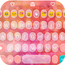 Pink Love Emoji Keyboard Theme APK