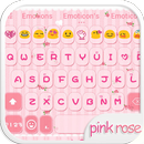 Pink Rose Emoji Keyboard Theme APK