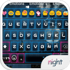 Romantic Night Emoji Keyboard أيقونة