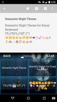 Romantic Night Emoji Keyboard تصوير الشاشة 3