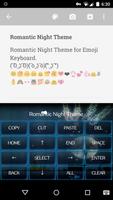 Romantic Night Emoji Keyboard تصوير الشاشة 2