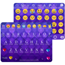 Purple Emoji Keyboard Wallpaper APK