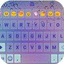 Rain Glass Love Emoji Keyboard APK