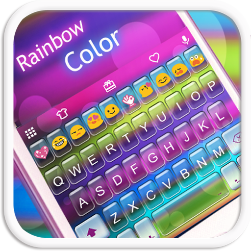 Rainbow Color Emoji Keyboard