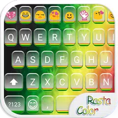 Скачать Rasta Color Emoji Keyboard APK