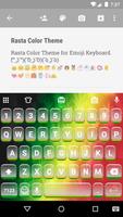 Rasta Color Emoji Keyboard Cartaz