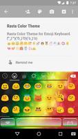 Rasta Color Emoji Keyboard 스크린샷 1