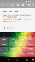 Rasta Color Emoji Keyboard capture d'écran 2