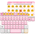 Retro Pink Emoji Keyboard Skin icon