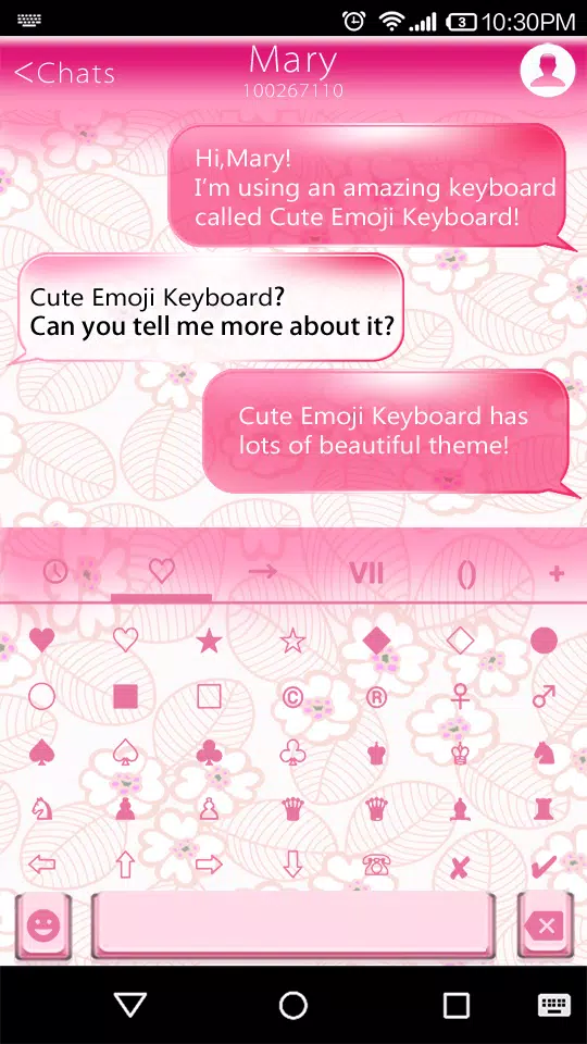 Retro Pink Emoji Keyboard Skin APK for Android Download