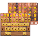 Emoji Keyboard Retro Wood APK